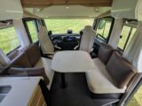 The lounge in a Le Voyageur motorhome