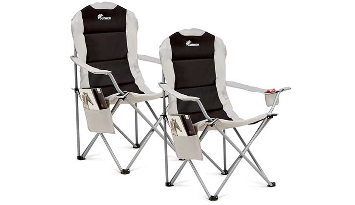 SUNMER Padded Camping Chairs