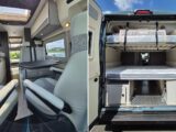 Looking inside the Nansen 600L (left) and looking through the rear barn doors (right)