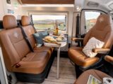 The cab seats swivelled to face the lounge in the Columbus Liner
