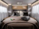 The bed in an Adria Coral Matrix Select 670 DC