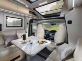 The dinette in a Coral Select motorhome