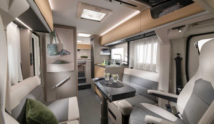 Inside an Adria Compact Select