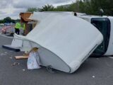 The crashed motorhome