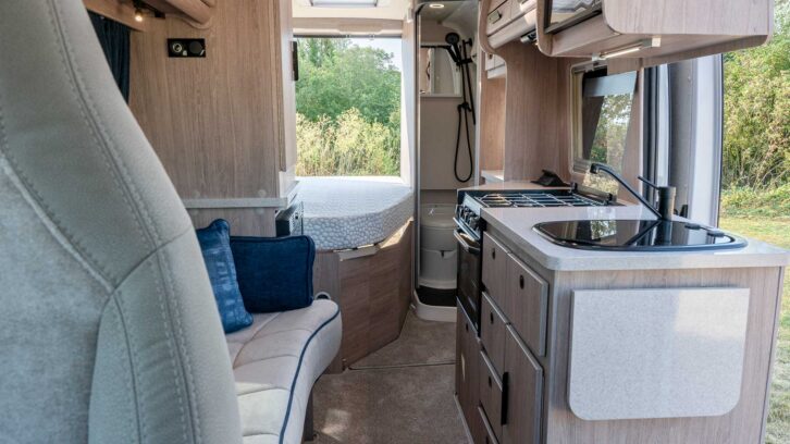 Looking from the front to the back of the Kingham LXV