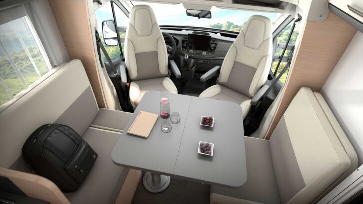 The dinette in the Sun Living C70DL 20th Edition