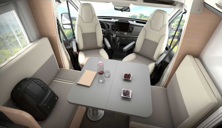 The dinette in the Sun Living C70DL 20th Edition