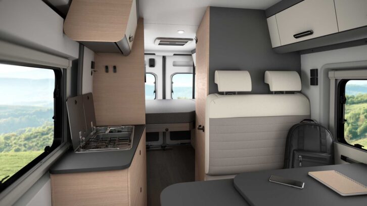 Looking to the rear of the Sun Living V65GX 20th Edition