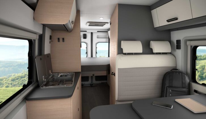 Looking to the rear of the Sun Living V65GX 20th Edition