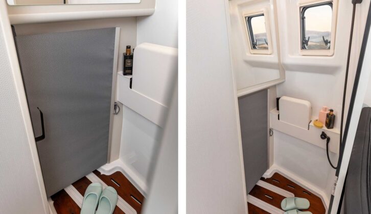 The washroom in the Columbus Liner