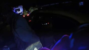 A suspect being arrested