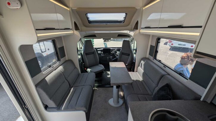The lounge in the Swift Voyager 594