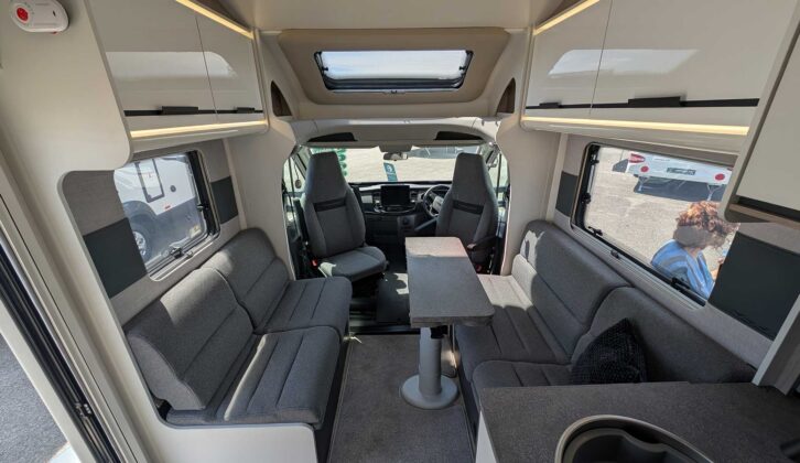 The lounge in the Swift Voyager 594