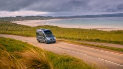 Bailey Endeavour campervan beside the sea