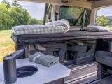 The flexible sleeping arrangement can be used as a single or a double bed