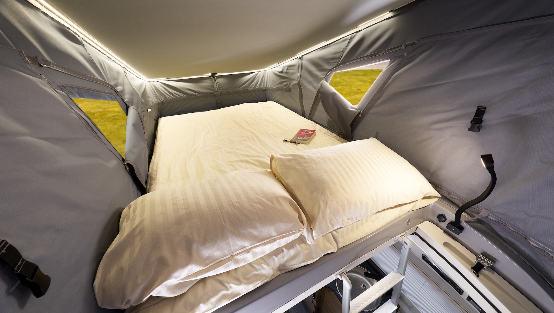 Bailey Endeavour campervan pop-top bed