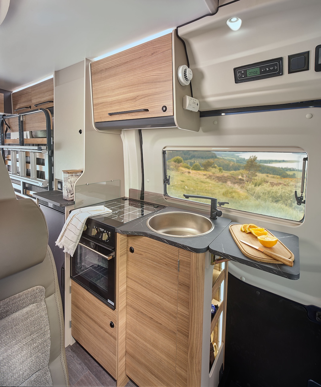 Bailey Endeavour campervan kitchen