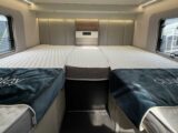 The fixed single beds in the Voyager 584