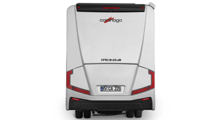 The back panel of a chic s-plus