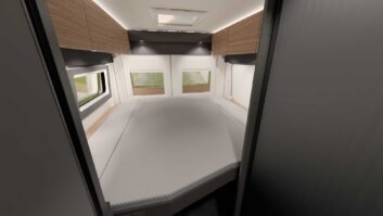 The beds at the back of the Relax 640 LE XR