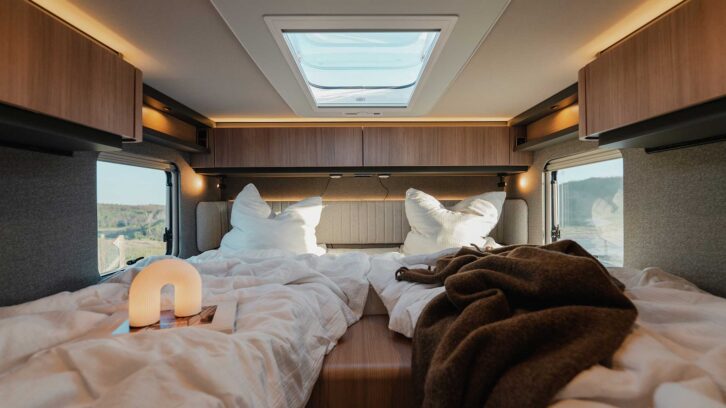 The rear beds in the Hymer B-ML I 780