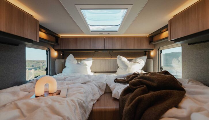 The rear beds in the Hymer B-ML I 780
