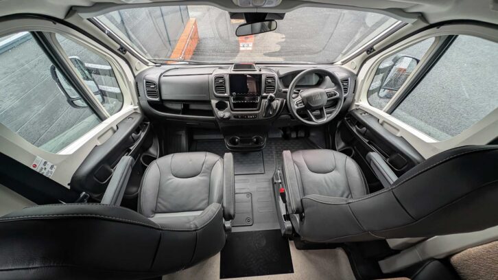 The Fiat Ducato cab