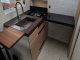 The kitchen in the 'van