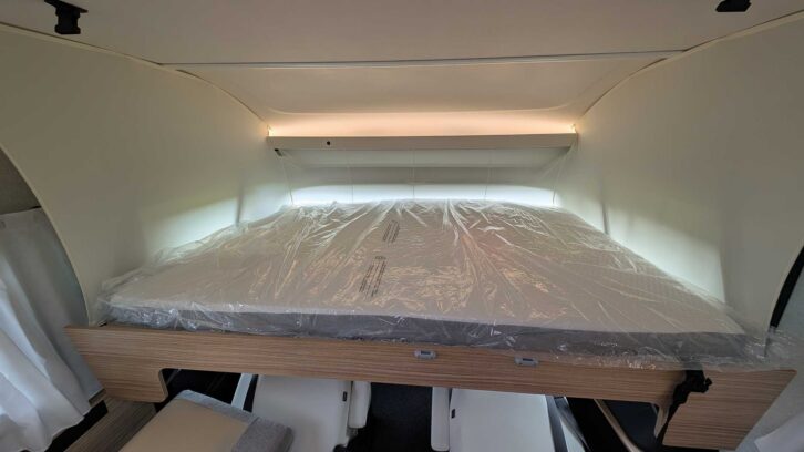 The drop-down double bed