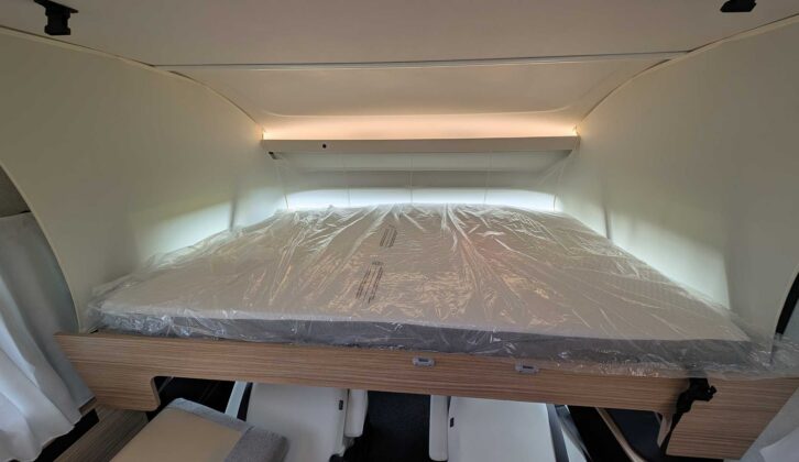 The drop-down double bed