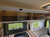 Storage lockers above the kitchen and the lounge