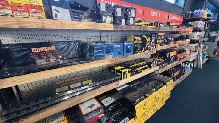 Security products in a store