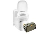 A traditional cassette toilet