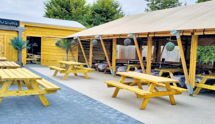 Concierge Camping’s on-site bar 