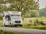 A Bailey Adamo motorhome on the road