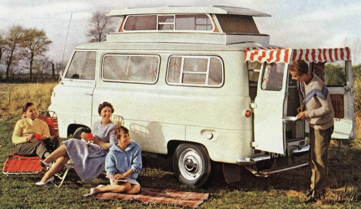 A publicity image of the Ford Thames 400E Airborne