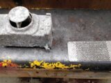 Corrosion on the air intake and grid