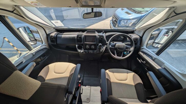 The Fiat Ducato cab