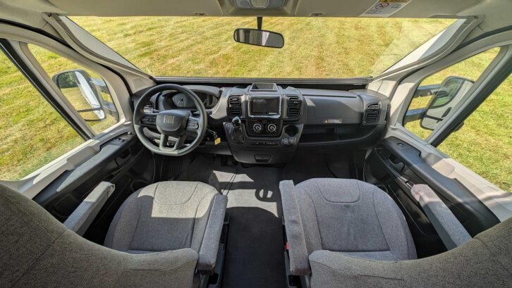 The Fiat Ducato cab
