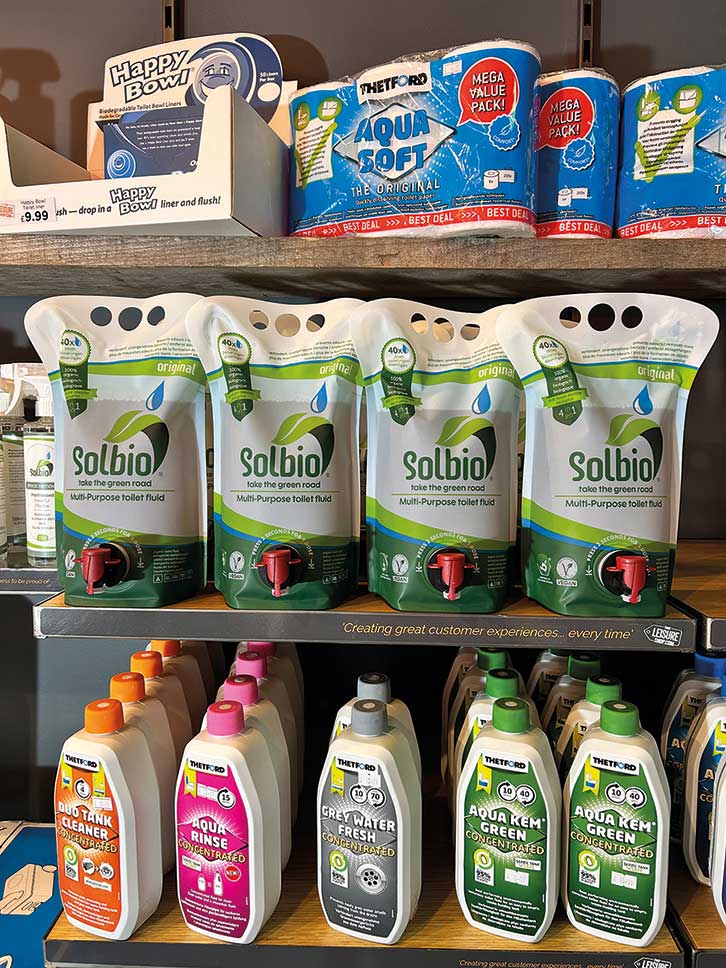 The various toilet chemicals