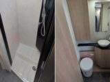 The shower and washroom