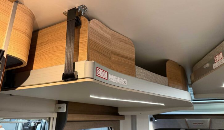The drop-down single beds in the 69-4TS