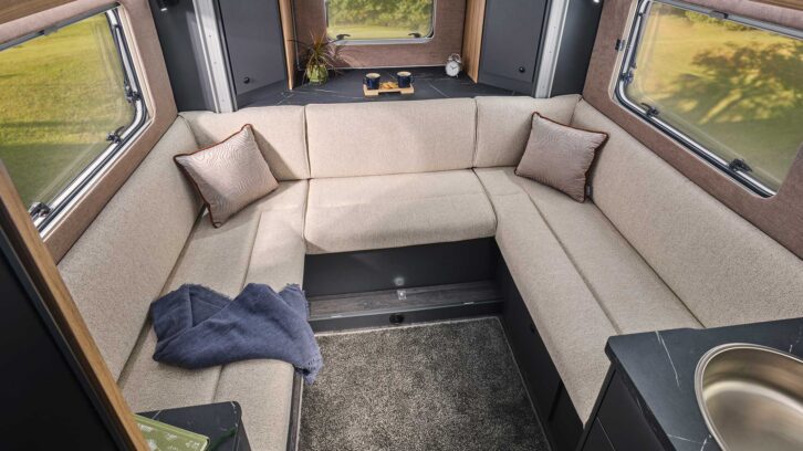 The rear lounge in the 64-2