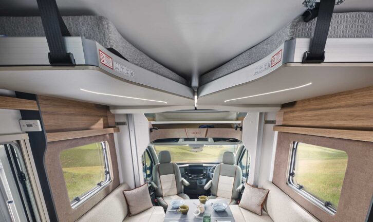 The electrically operated dropdown beds in the 69-4TS