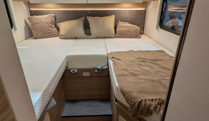 The bed in the Elddis Autoquest GTS 70CS
