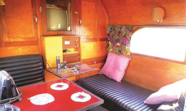 The interior of a Hunt Housecar