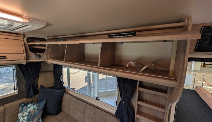 Storage above the lockers