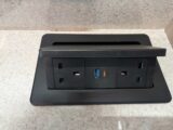 The mains sockets and USBs in the kitchen charging pad