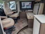 The cab seats swivelled round