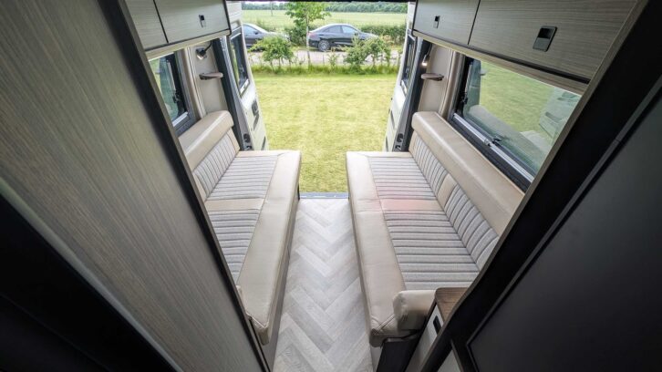 The gangway to the rear